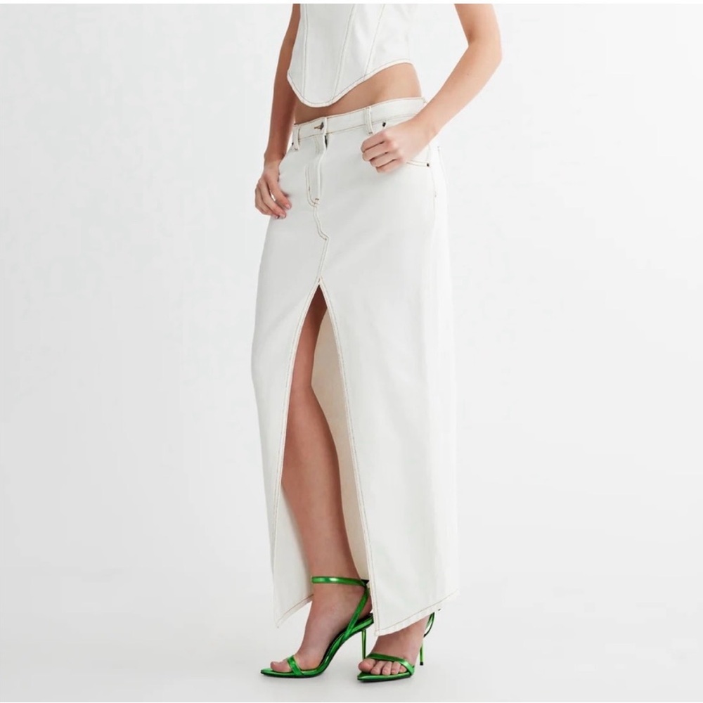 NWT Lioness Barbie Split Midi Porcelain